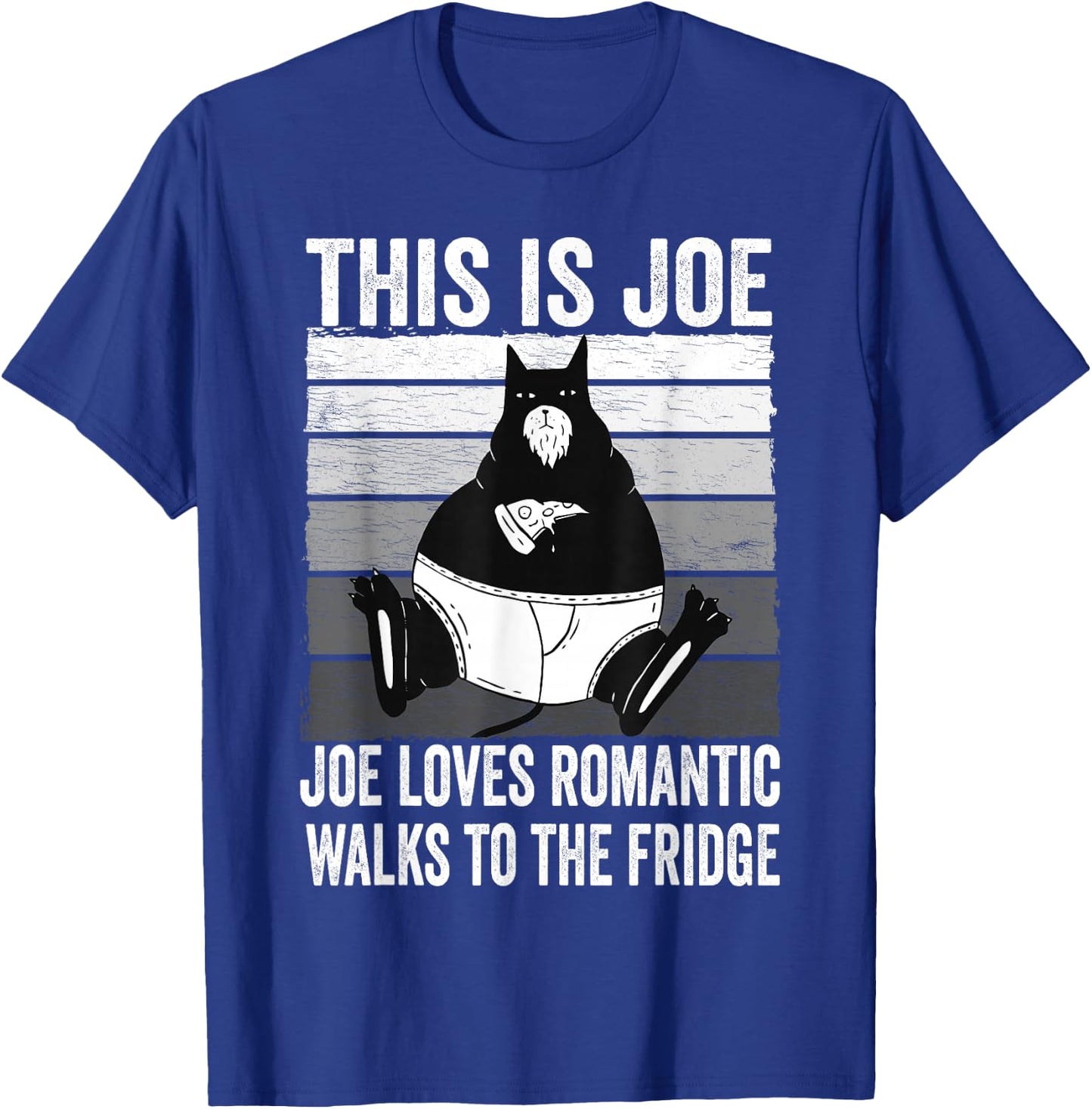 This Is Joe Fat Vintage Cat T-Shirt - T-Shirt | Royal