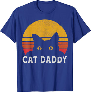 Cat Daddy Retro T-Shirt - T-Shirt | Royal