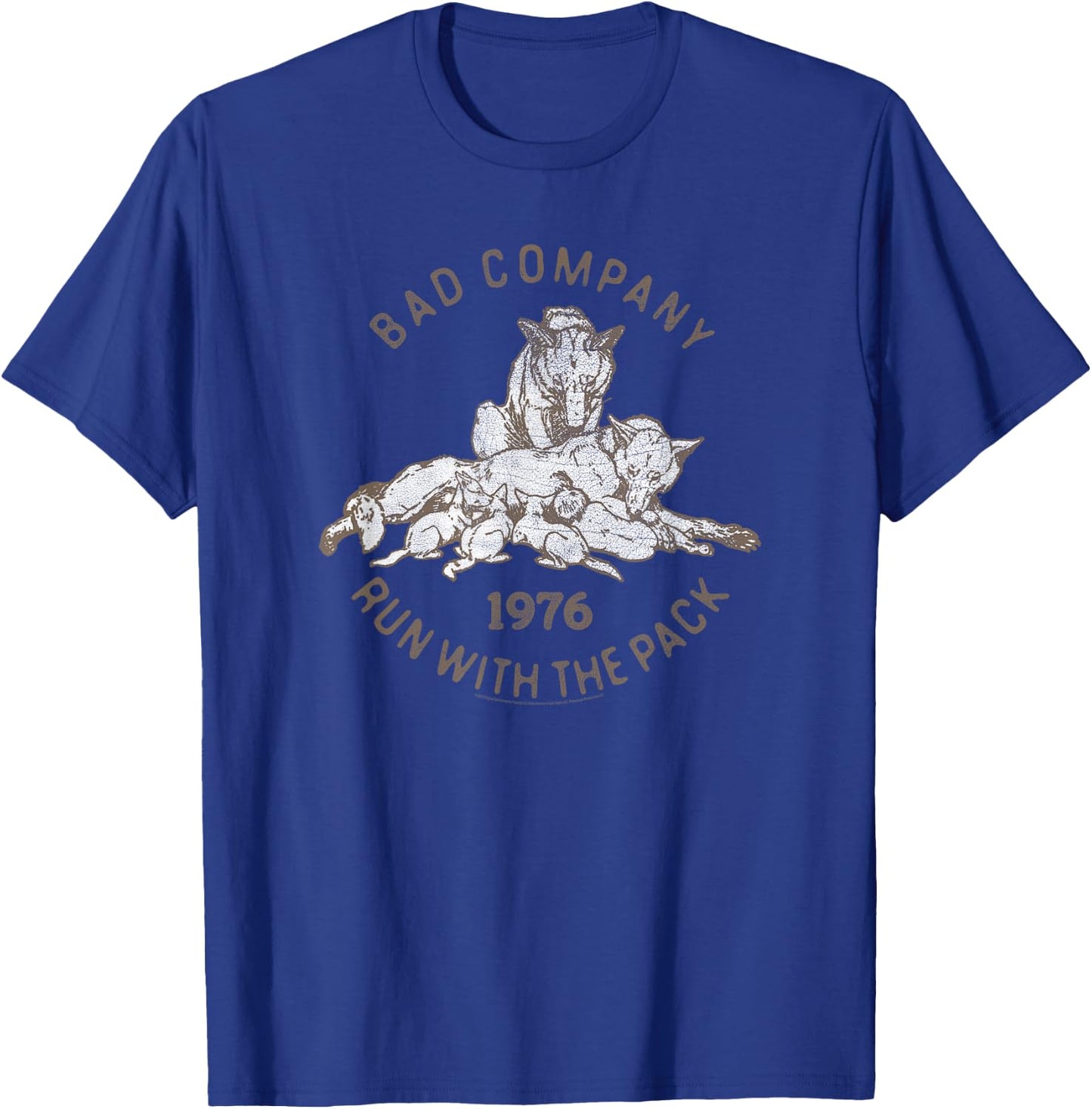 Bad Company Run With the Pack 1976 T-Shirt - T-Shirt | Royal