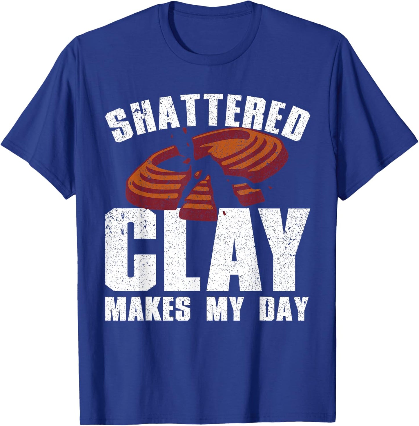 Cool Trap Shooting Art Women Clay Skeet Trap Shooter T-Shirt - T-Shirt | Royal