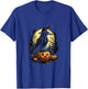 Crow Bird Witch Hat Pumpkins Halloween Costume T-Shirt - T-Shirt | Royal