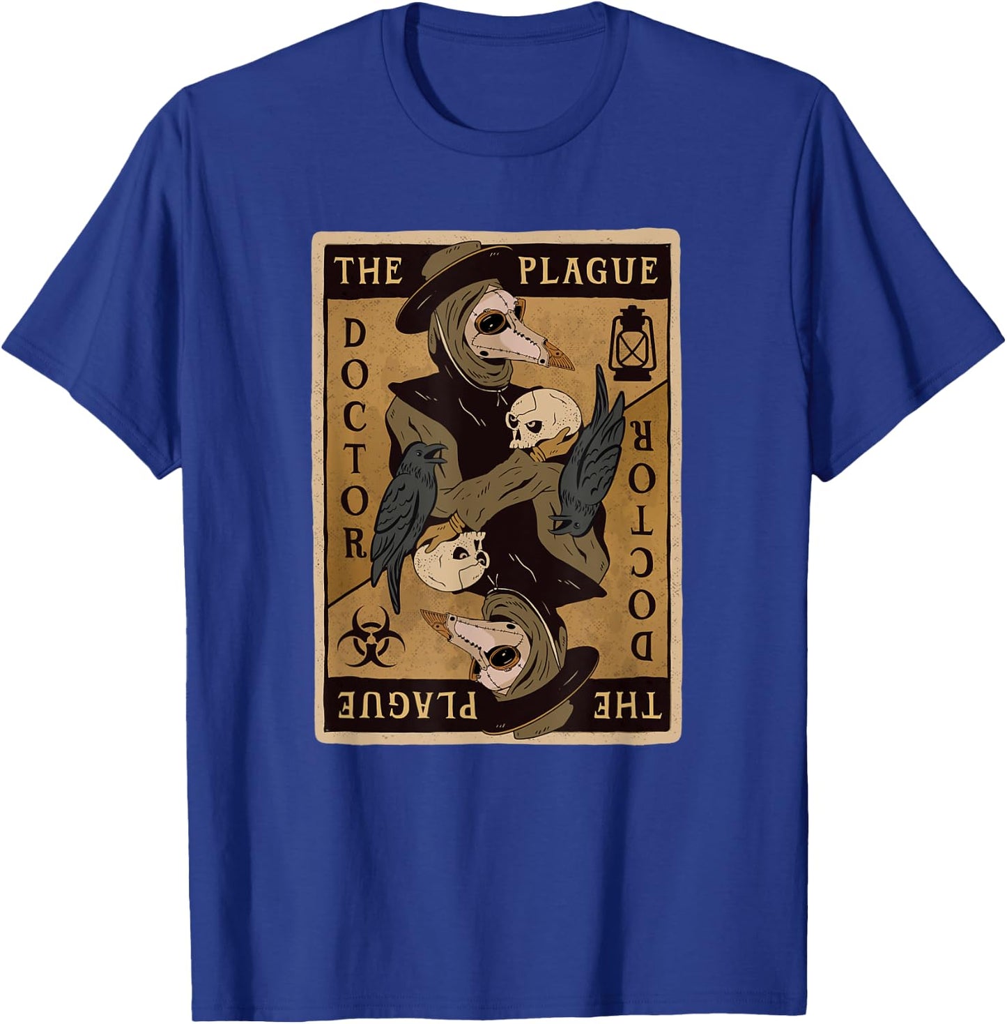 Gothic Steampunk Plague Doctor Tarot Card Reading T-Shirt - T-Shirt | Royal
