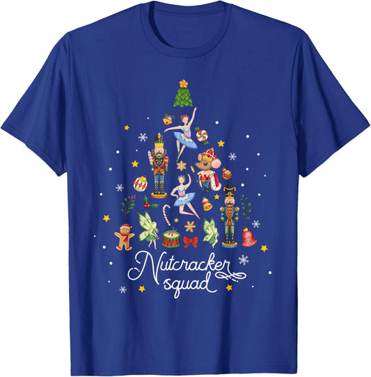 Christmas Nutcracker Squad Ballet Dance Women Kids Girls T-Shirt - T-Shirt | Royal