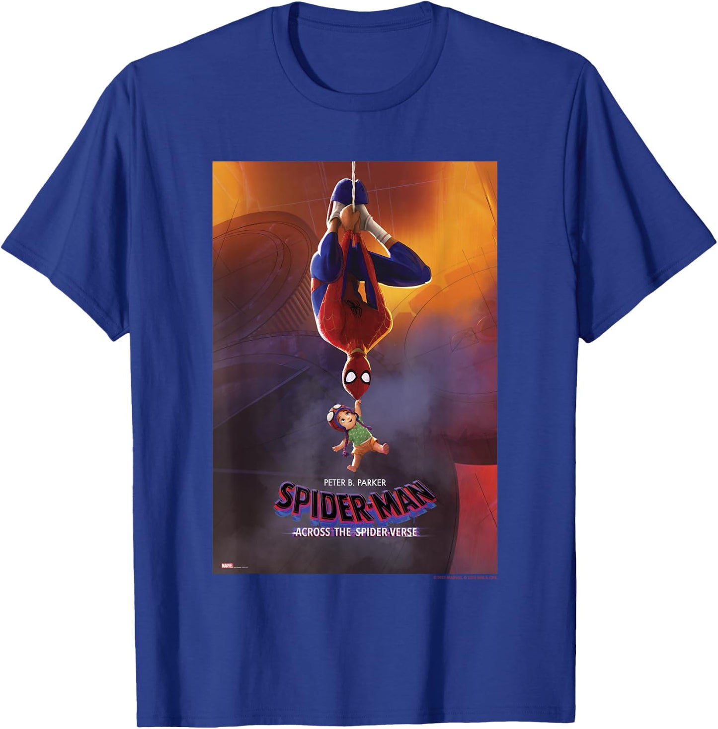 Marvel Spider-Man Across The Spider-Verse Part 1 Peter & May T-Shirt - T-Shirt | Royal