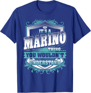 It's A MARINO Thing You Wouldn't Understand Name Vintage T-Shirt - T-Shirt | Royal