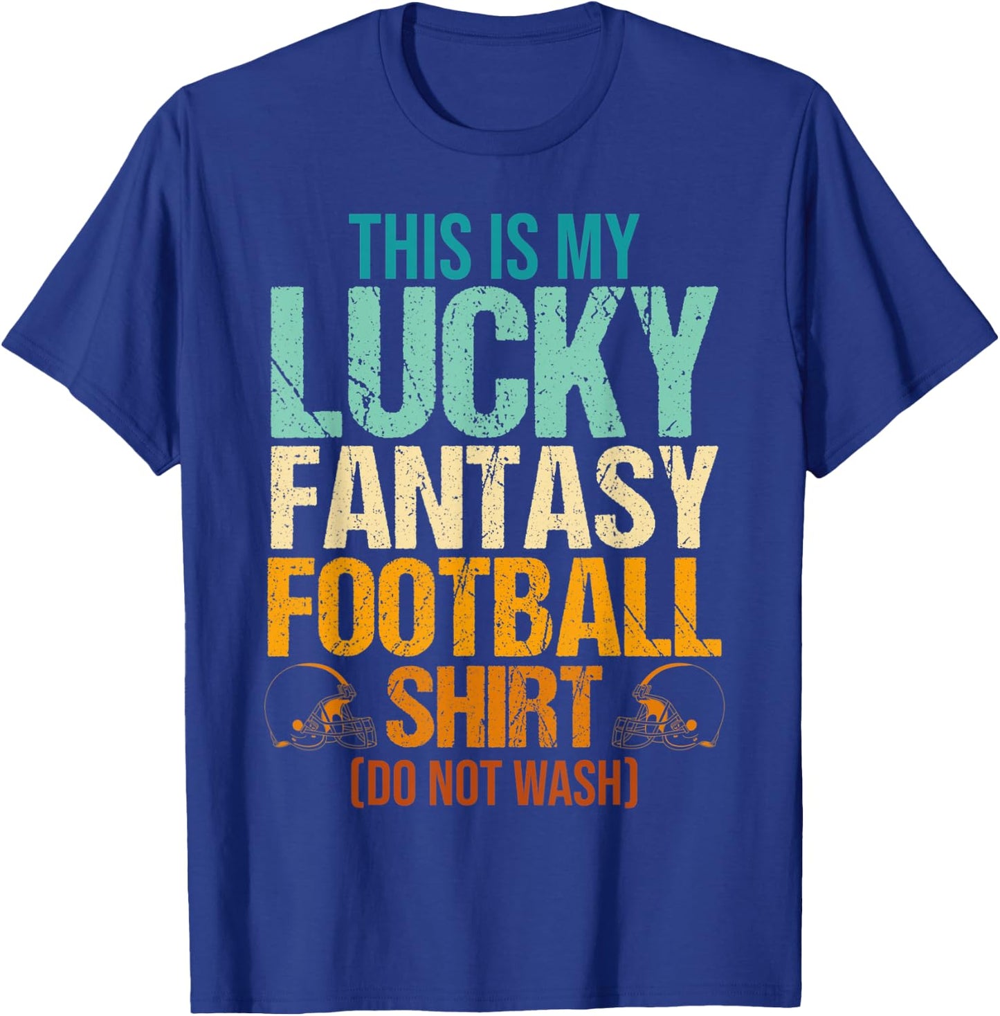 Fantasy Football This Is My Lucky Fantasy Football Men Vinta T-Shirt - T-Shirt | Royal