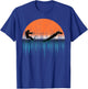 Cryptid Water Skiing Loch Ness Monster Funny Bigfoot T-Shirt - T-Shirt | Royal