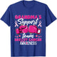 Grandma's Support Team Breast Cancer Awareness Support Squad T-Shirt - T-Shirt | Royal