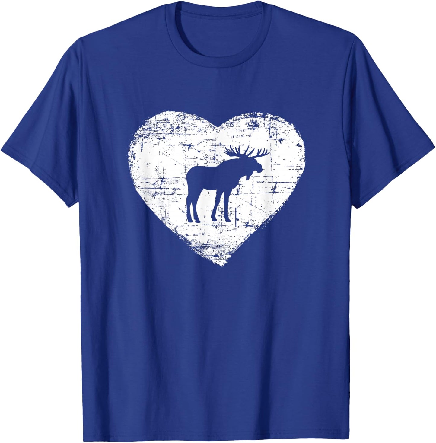 Love Moose Shirt | Moose Heart T-Shirt - T-Shirt | Royal