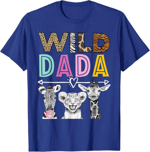 Wild Dada Zoo Theme Birthday Safari Jungle Matching Party T-Shirt - T-Shirt | Royal