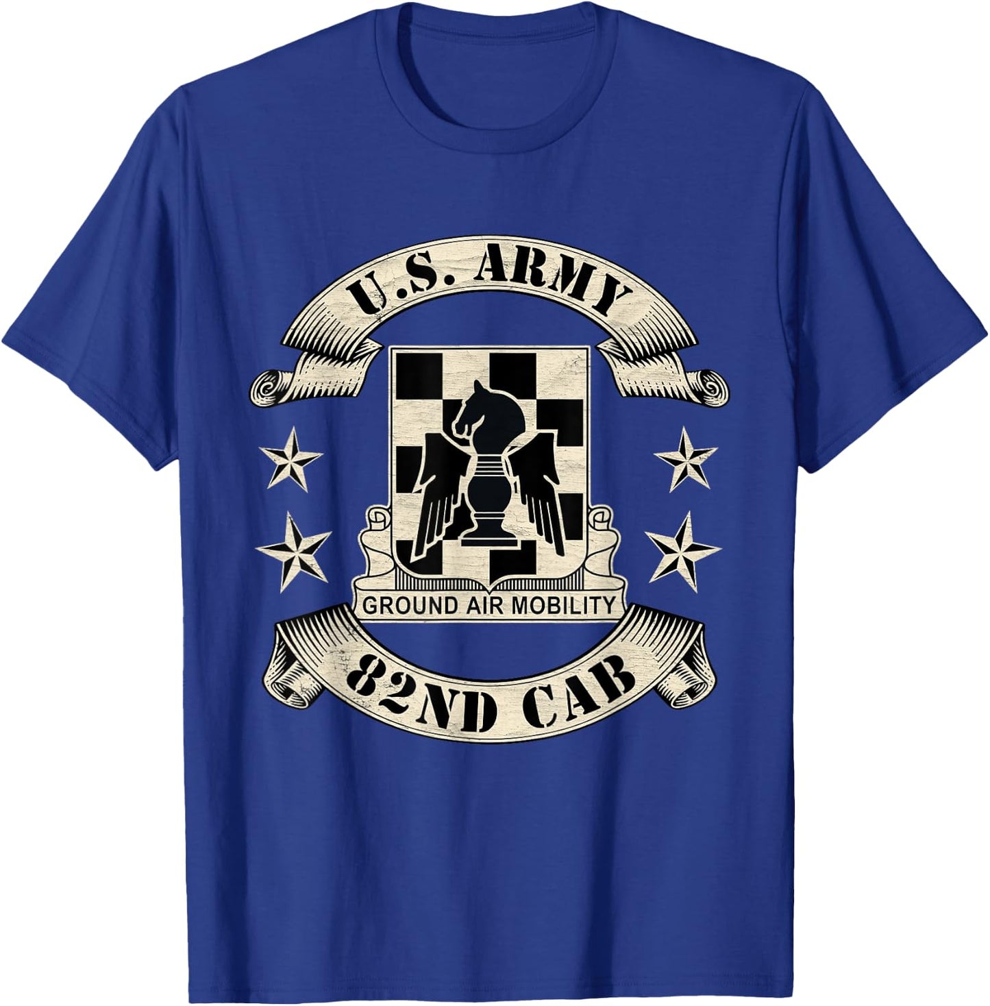 Us Army 82nd Combat Aviation Brigade 82nd CAB Fort Bragg T-Shirt - T-Shirt | Royal