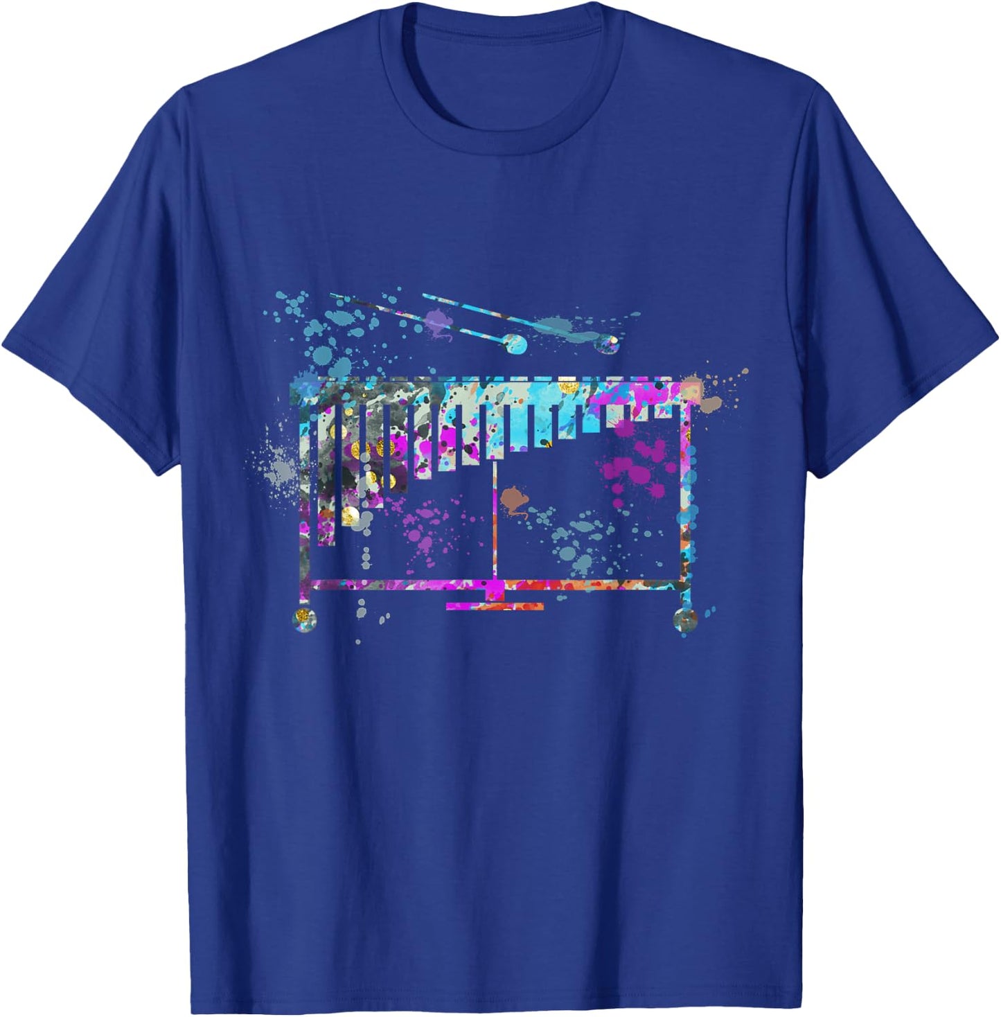 Vibraphone Instrument Silhouette Vibraphones T-Shirt - T-Shirt | Royal