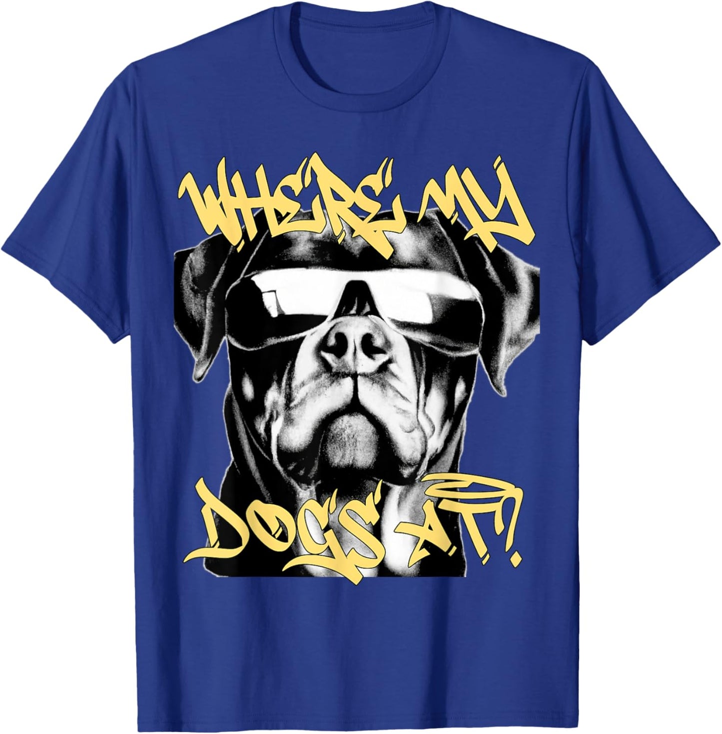 West coast rappers HIP HOP old school fashion Rottweiler T-Shirt - T-Shirt | Royal