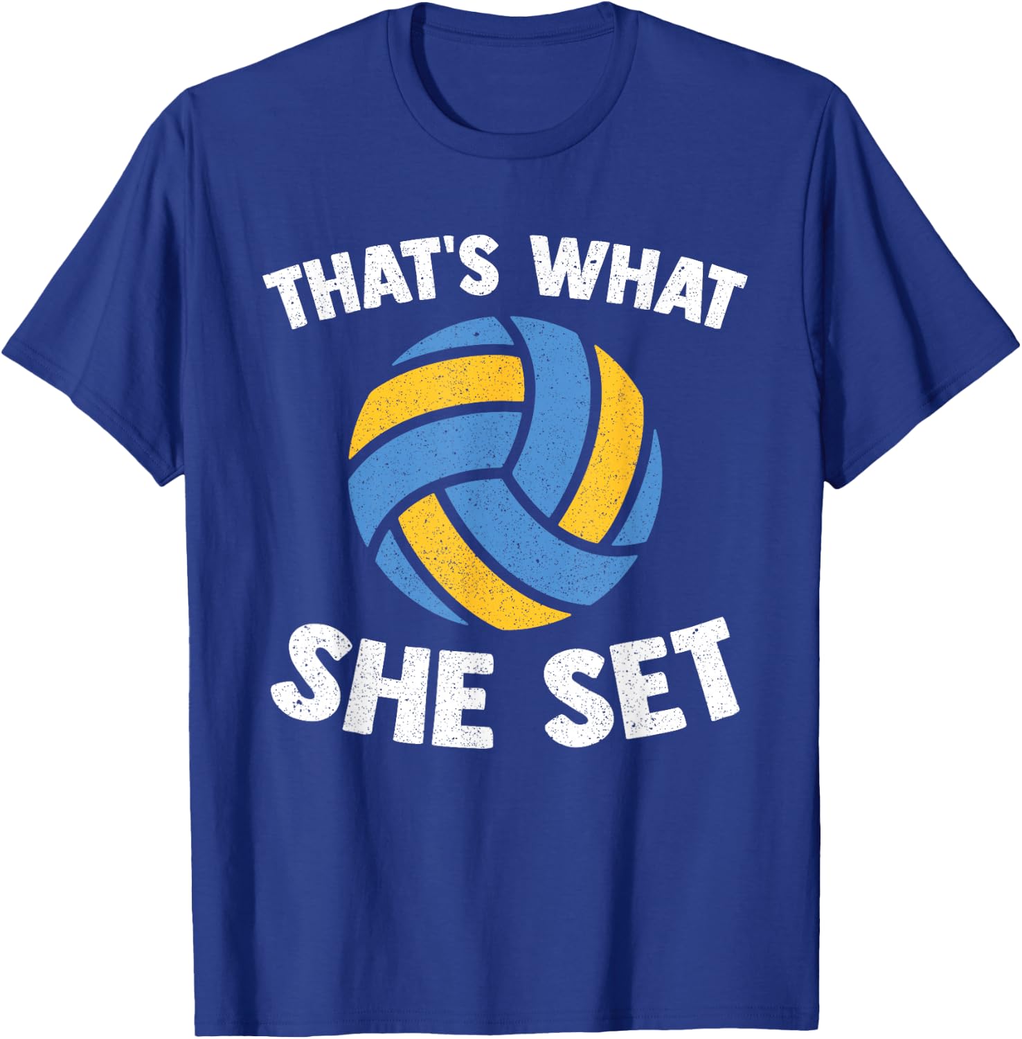 That's What She Set - Funny Beach Volleyball T-Shirt - T-Shirt | Royal