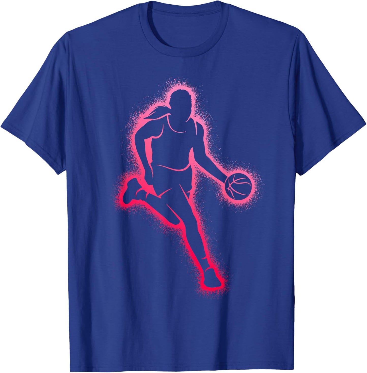 Basketball Player Girl Women Basketball Girls T-Shirt - T-Shirt | Royal
