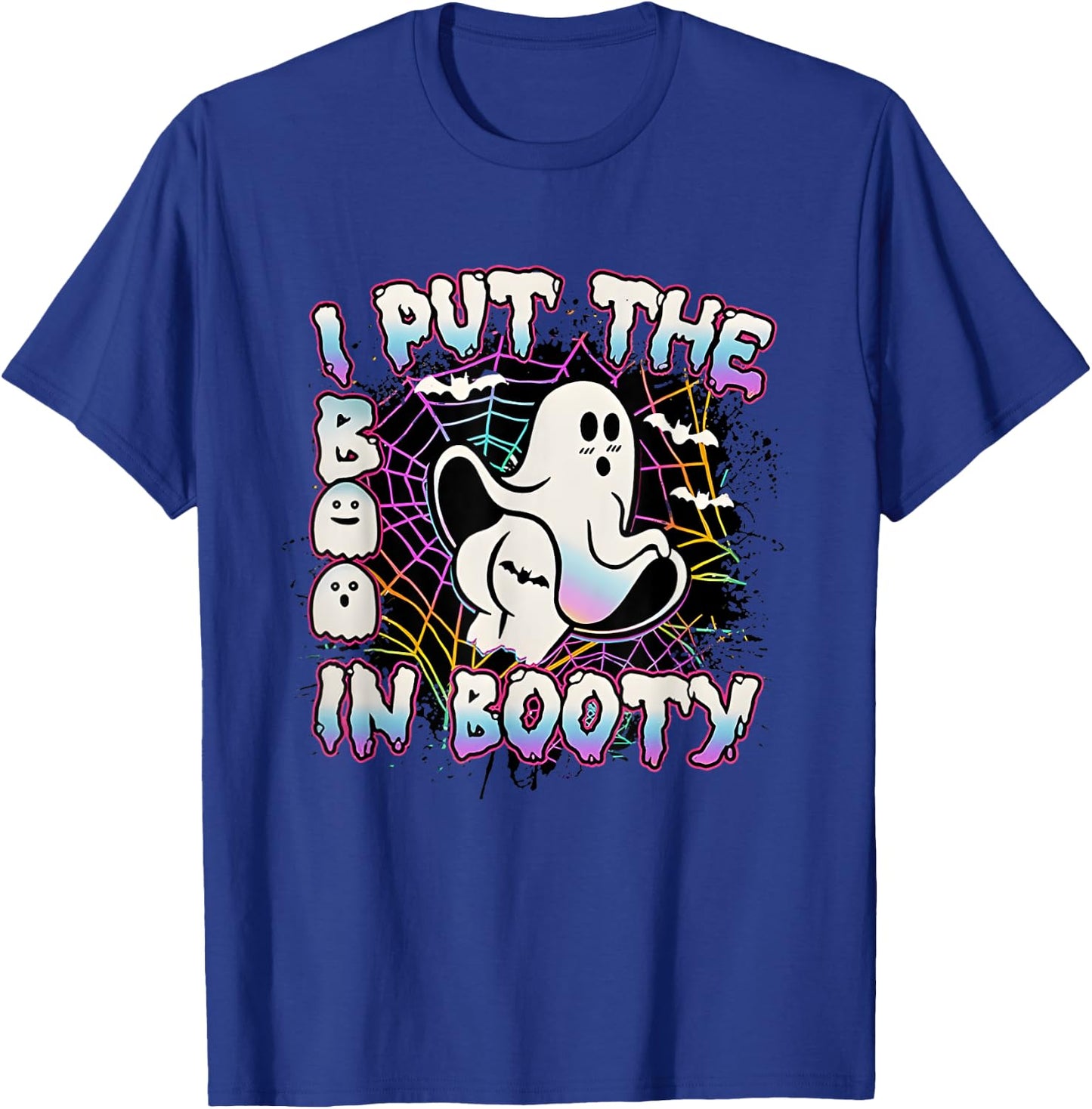 I Put The Boo In Booty Funny Girls Halloween Tattoo Costume T-Shirt - T-Shirt | Royal