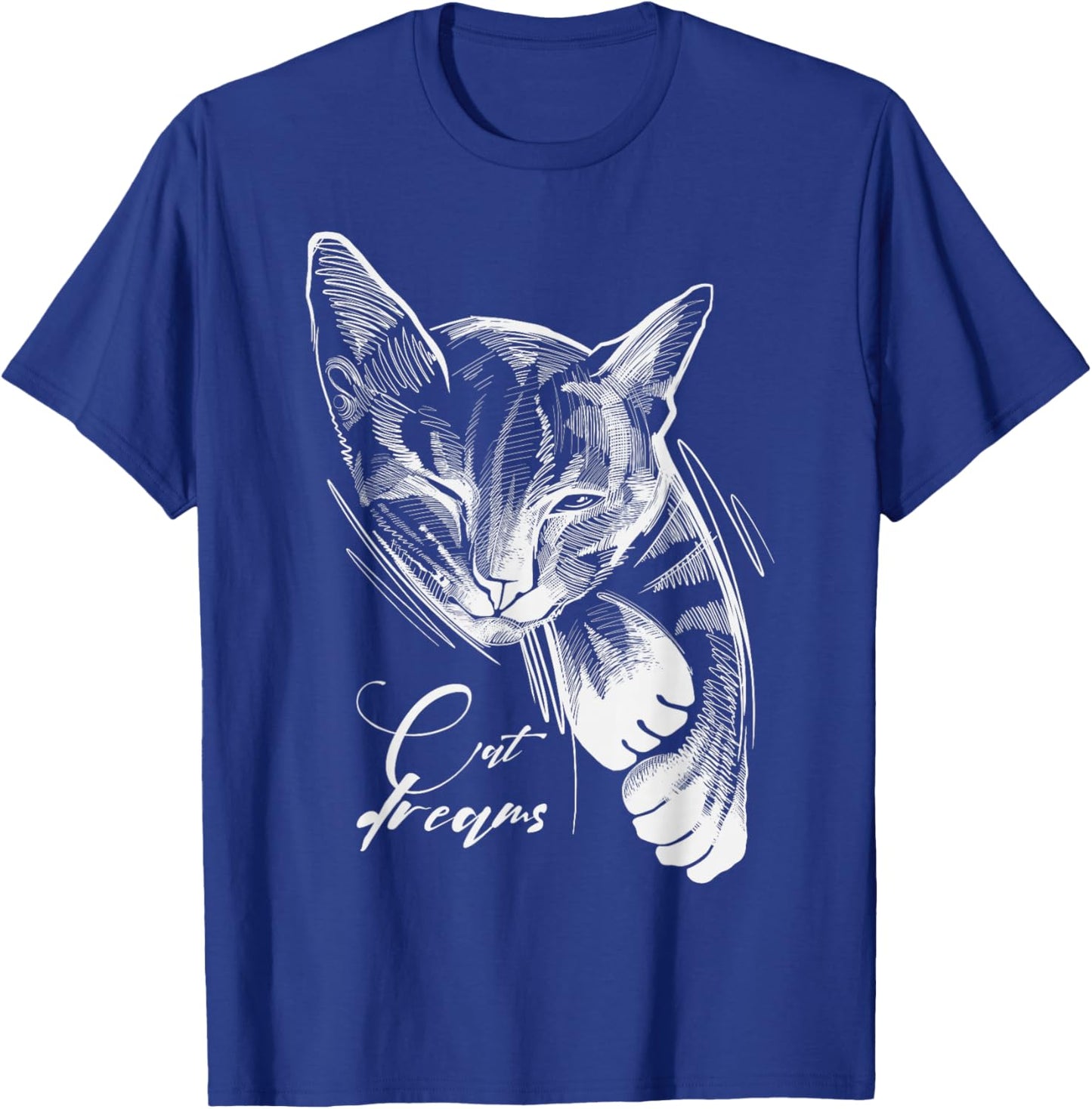 Sleeping Cat Dreams T-Shirt - T-Shirt | Royal