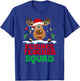 Science Teacher Squad Reindeer Santa Hat Funny Christmas T-Shirt - T-Shirt | Royal