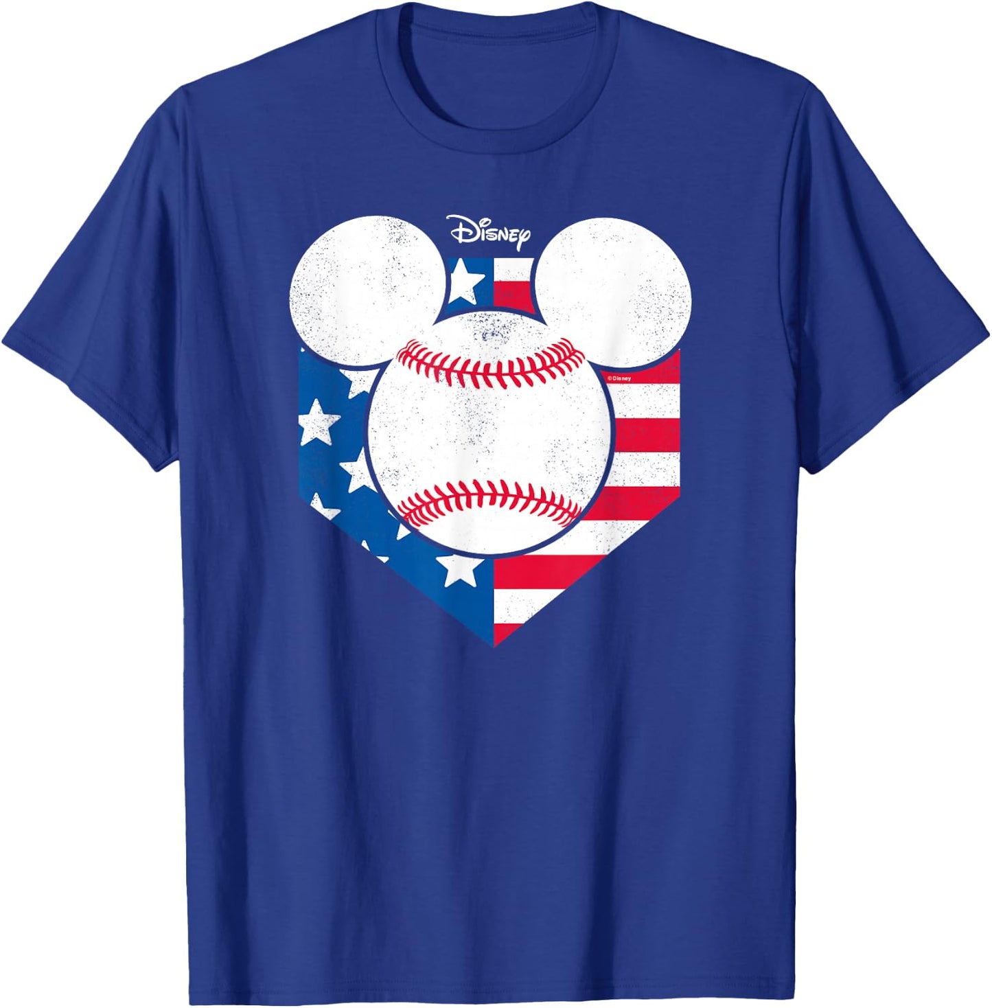 Disney - Mickey Baseball Diamond T-Shirt - T-Shirt | Royal