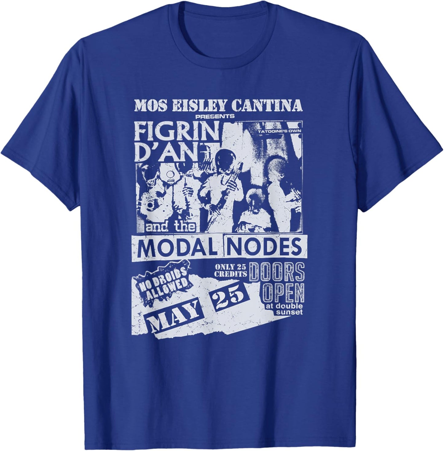 Star Wars Mos Eisley Cantina Concert Poster T-Shirt - T-Shirt | Royal