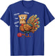 Thanksgiving Turkey Meow I'm a Cat Funny Thanksgiving Men Women Girls Kids T-Shirt - T-Shirt | Royal
