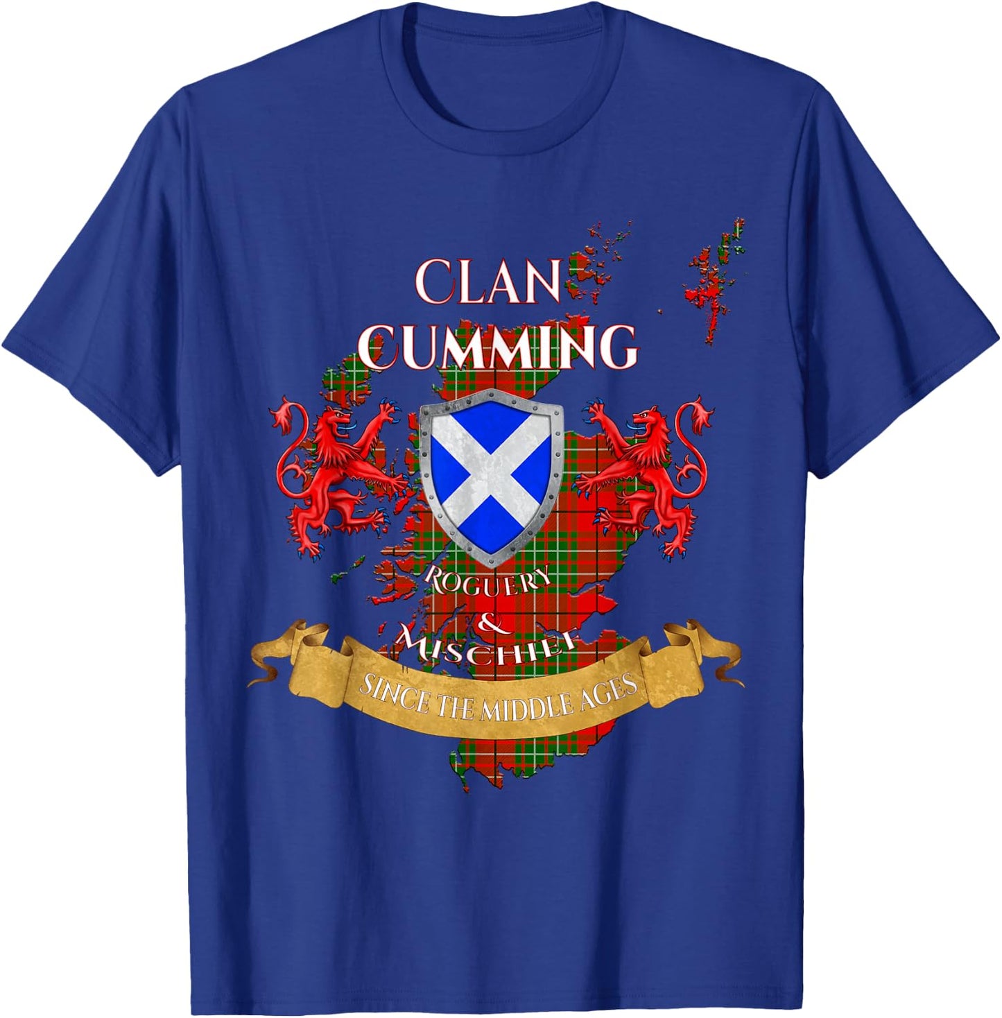 Cumming Scottish Family Clan Middle Ages Mischief T-Shirt - T-Shirt | Royal