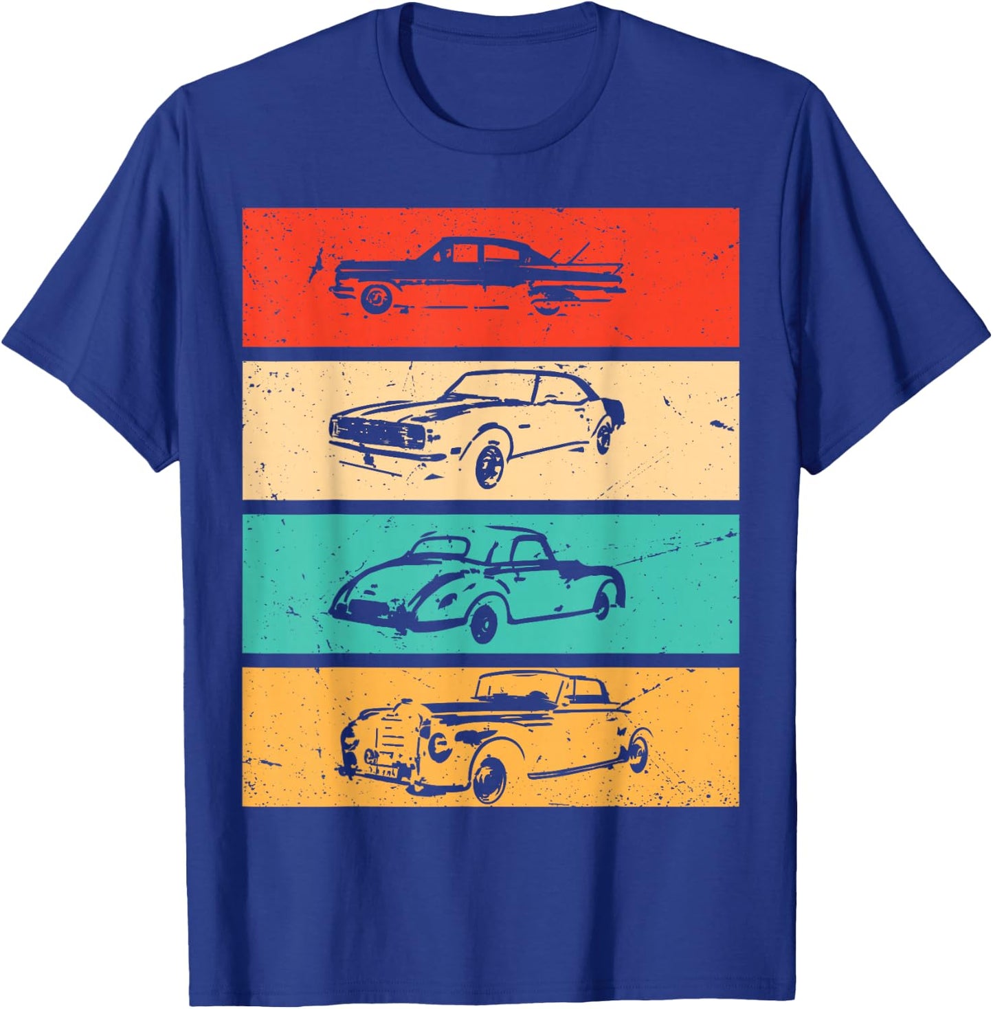 Vintage Cars - 80s & 90s Graphic Retro T-Shirt - T-Shirt | Royal
