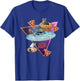 Funny UFO Space Pizza Galaxy Cat Women Kids T-Shirt - T-Shirt | Royal