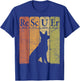 Dog Rescuer Periodic Table Elements Dog Rescue Retro T-Shirt - T-Shirt | Royal