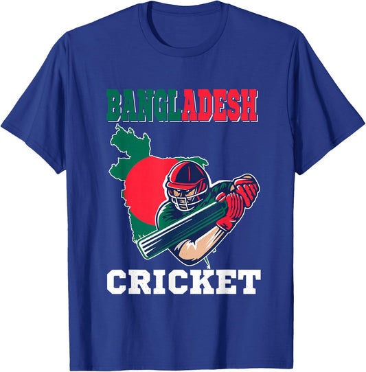 Bangladesh Cricket Player Flag Jersey Bangladeshi Sports T-Shirt - T-Shirt | Royal