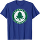 AMERICAN REVOLUTION FLAG AND SYMBOLS AN APPEAL TO HEAVEN FLAG PINE TREE FLAG ROUNDEL NEW ENGLAND -Adults Black Cotton 60% Polyester 40% Short Sleeve Classic Fit T-Shirt - T-Shirt | Royal