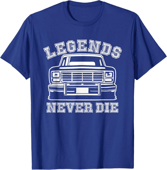 Truck 150 F Series 1980s - Legends Never Die T-Shirt - T-Shirt | Royal