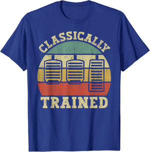 Vintage Three Pedals Classically Trained Manual Transmission T-Shirt - T-Shirt | Royal