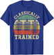 Vintage Three Pedals Classically Trained Manual Transmission T-Shirt - T-Shirt | Royal