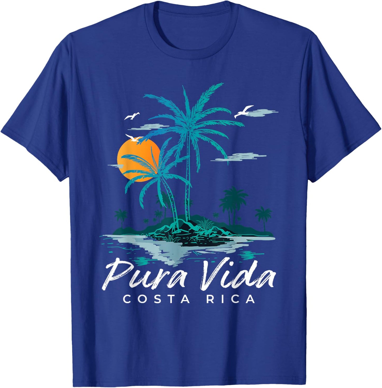 Costa Rica Pura Vida Shirt Retro Costa Rica Shirt Pura Vida T-Shirt - T-Shirt | Royal