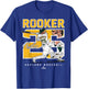 Number and Portrait Brent Rooker Oakland T-Shirt - T-Shirt | Royal