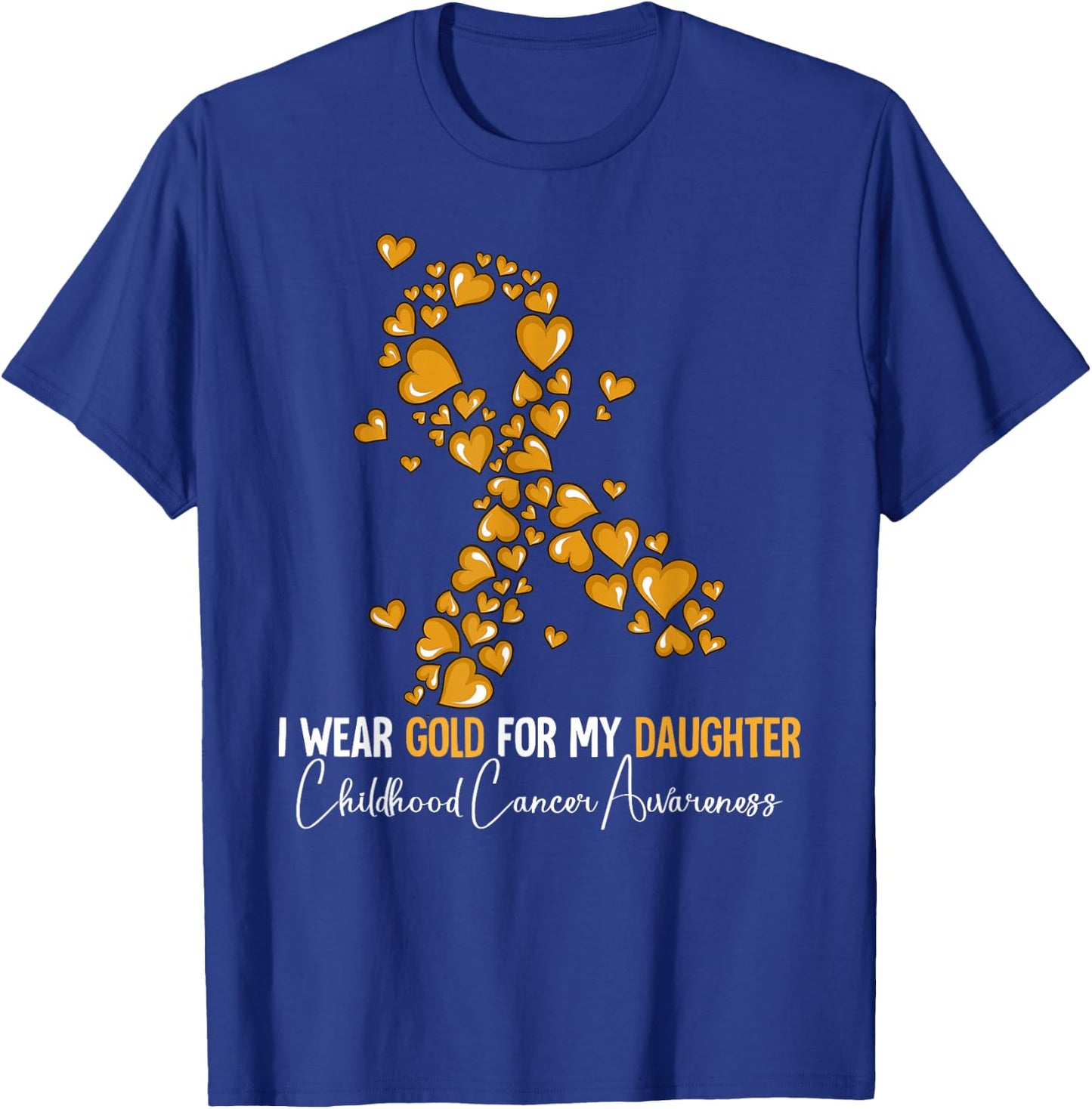 Daughter Childhood Cancer Awareness T-Shirt - T-Shirt | Royal
