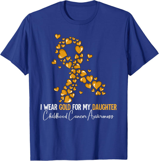 Daughter Childhood Cancer Awareness T-Shirt - T-Shirt | Royal