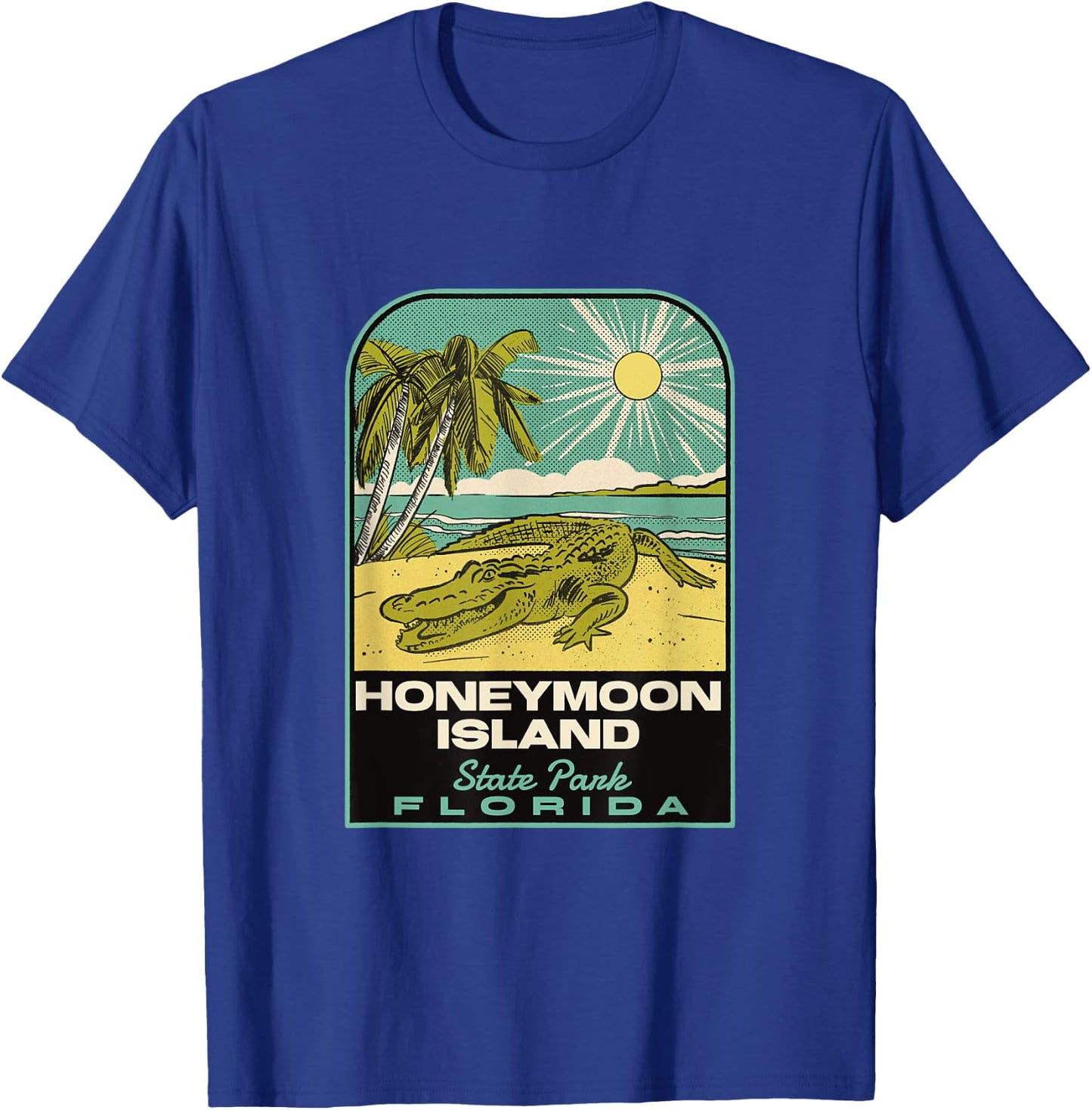 Honeymoon Island State Park FL Vintage Travel T-Shirt - T-Shirt | Royal