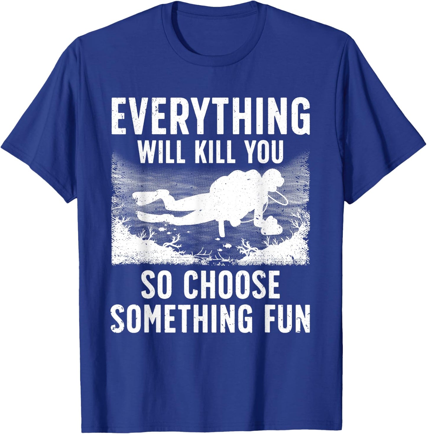 Funny Scuba Diving Women Scuba Diver Spearfishing T-Shirt - T-Shirt | Royal