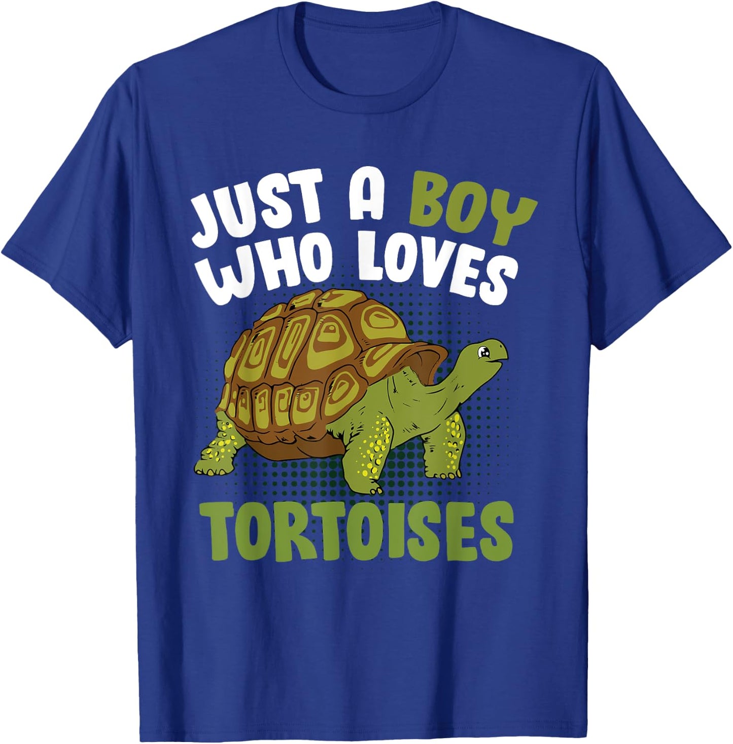 Just A Boy Who Loves Tortoises Men Reptile Turtle T-Shirt - T-Shirt | Royal