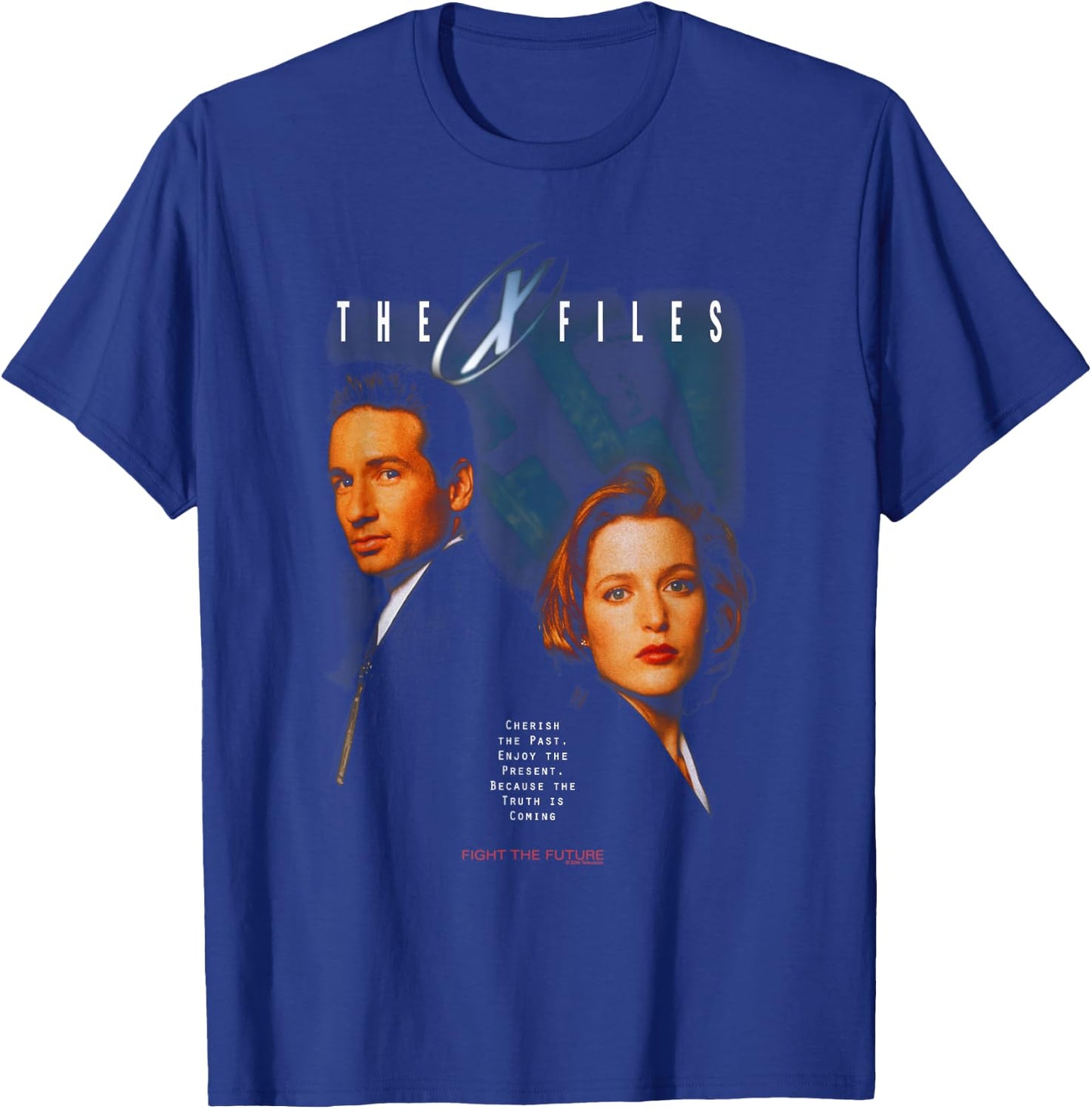 X-Files Vintage 90's Poster T-Shirt - T-Shirt | Royal