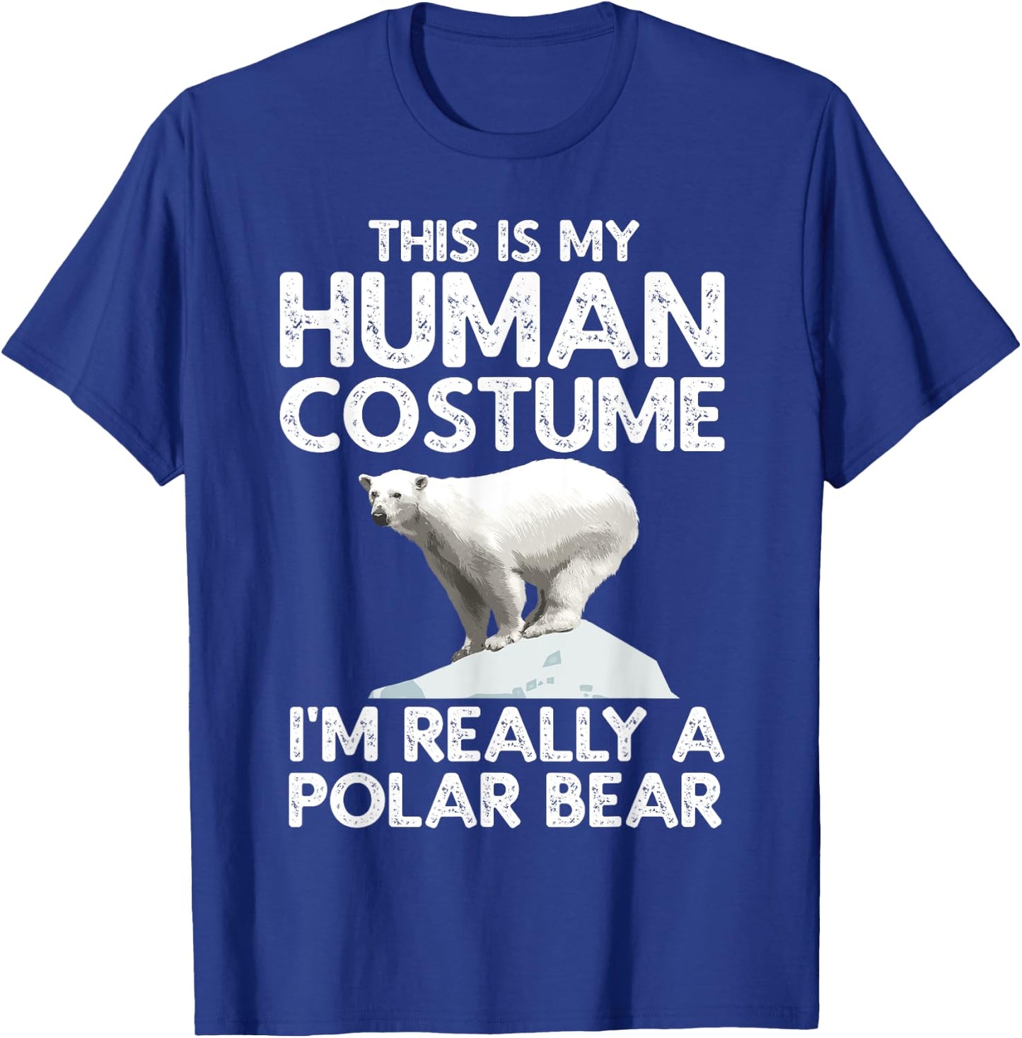 Cool Polar Bear Women Human Costume Animal Halloween T-Shirt - T-Shirt | Royal
