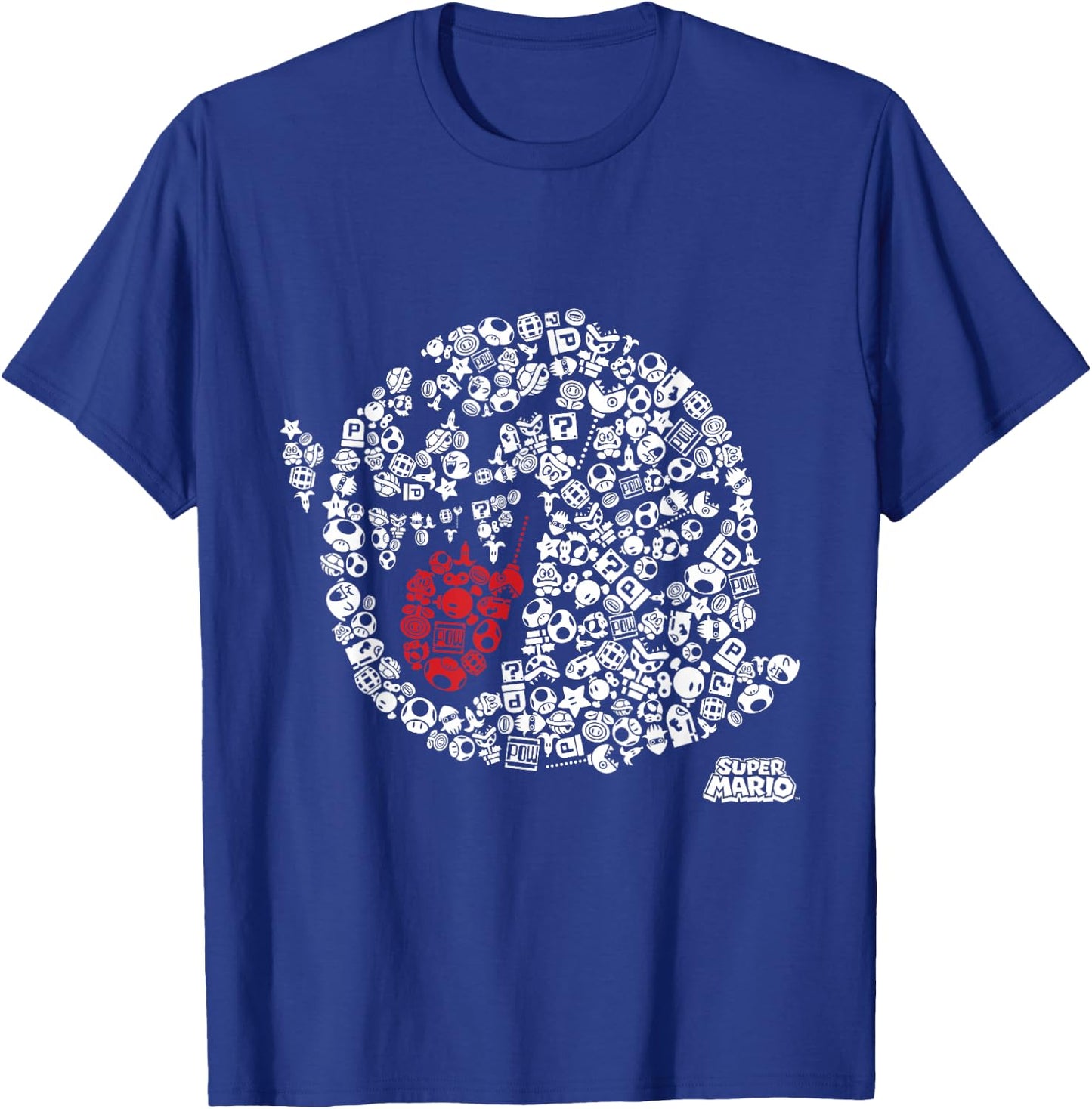 Nintendo Super Mario Iconic Boo Portrait Graphic T-Shirt - T-Shirt | Royal