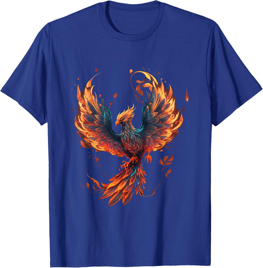 Fire Phoenix Bird Phoenix Reborn Firebird Phoenix T-Shirt - T-Shirt | Royal