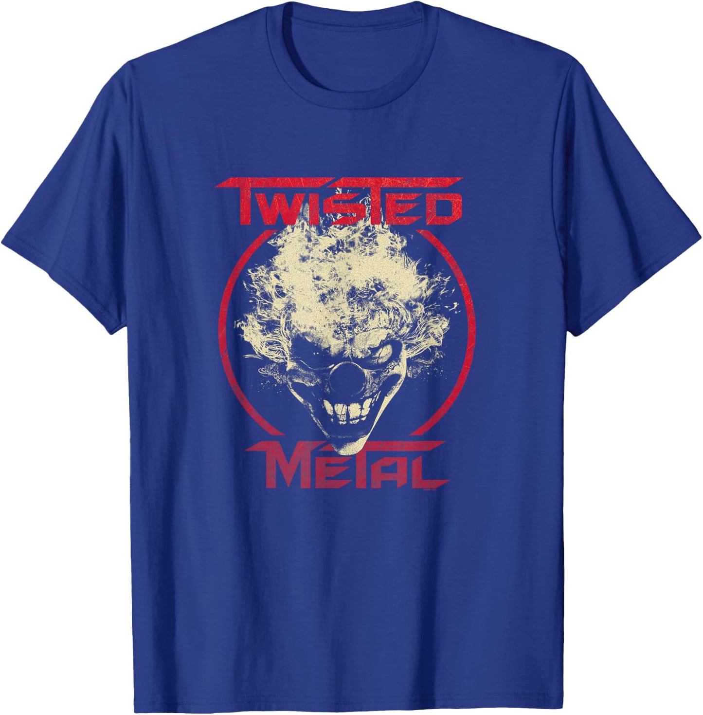 Twisted Metal Sweet Tooth Circle Logo T-Shirt - T-Shirt | Royal