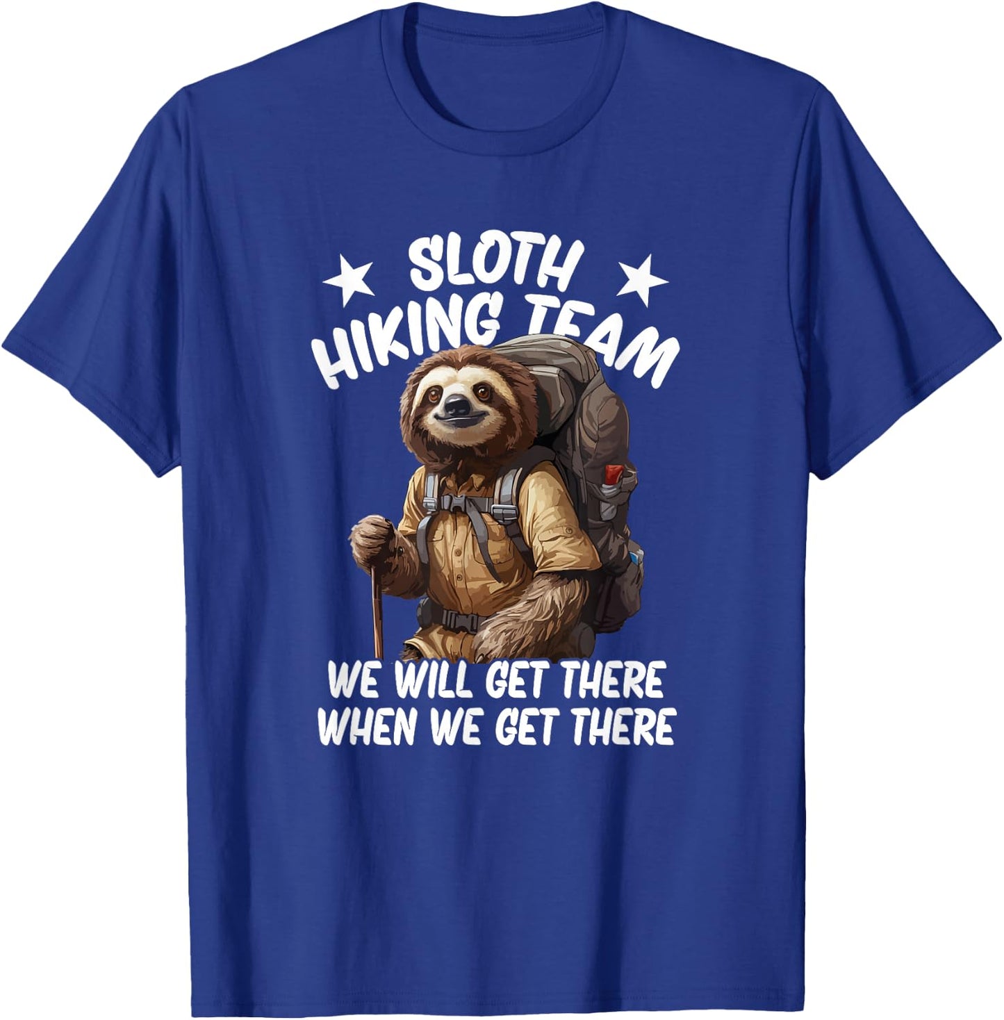 Sloth Hiking Team T-Shirt - T-Shirt | Royal