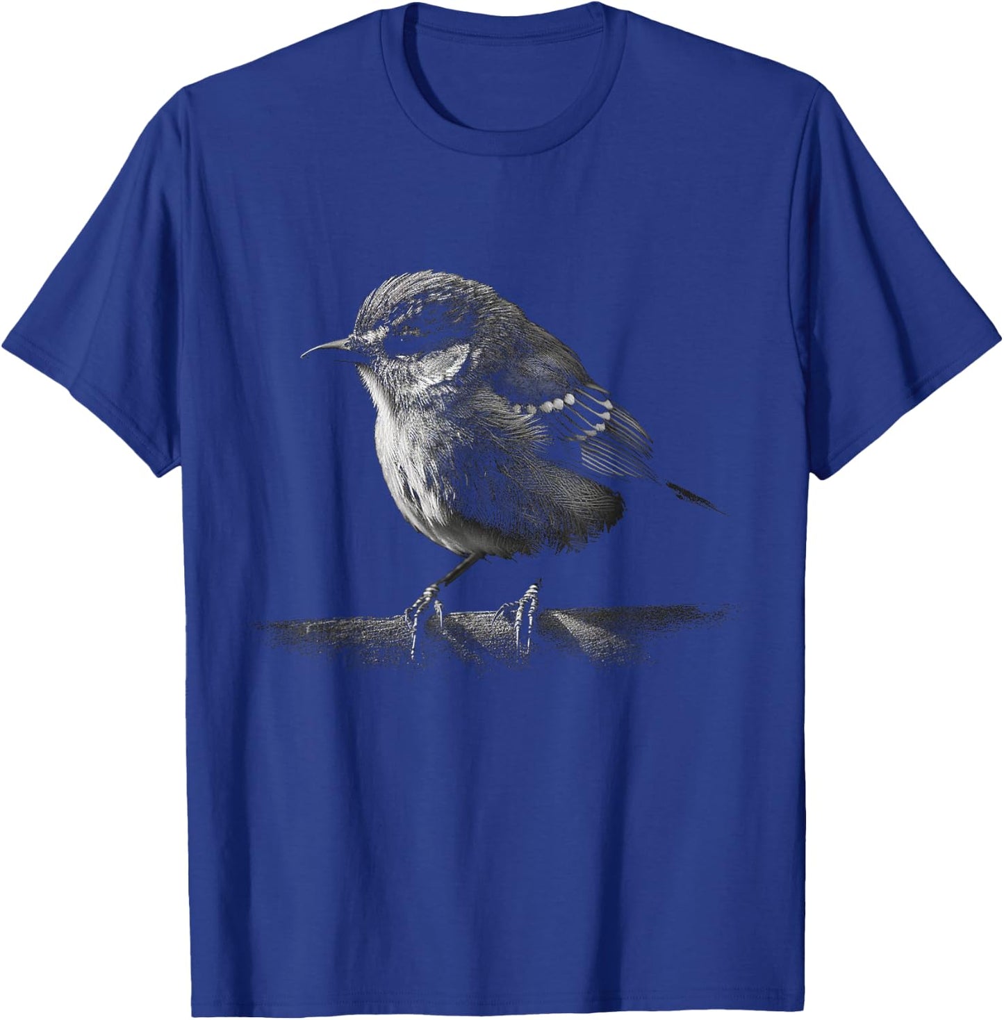 Bird Lover Artwork | Animal Motif Bird T-Shirt - T-Shirt | Royal