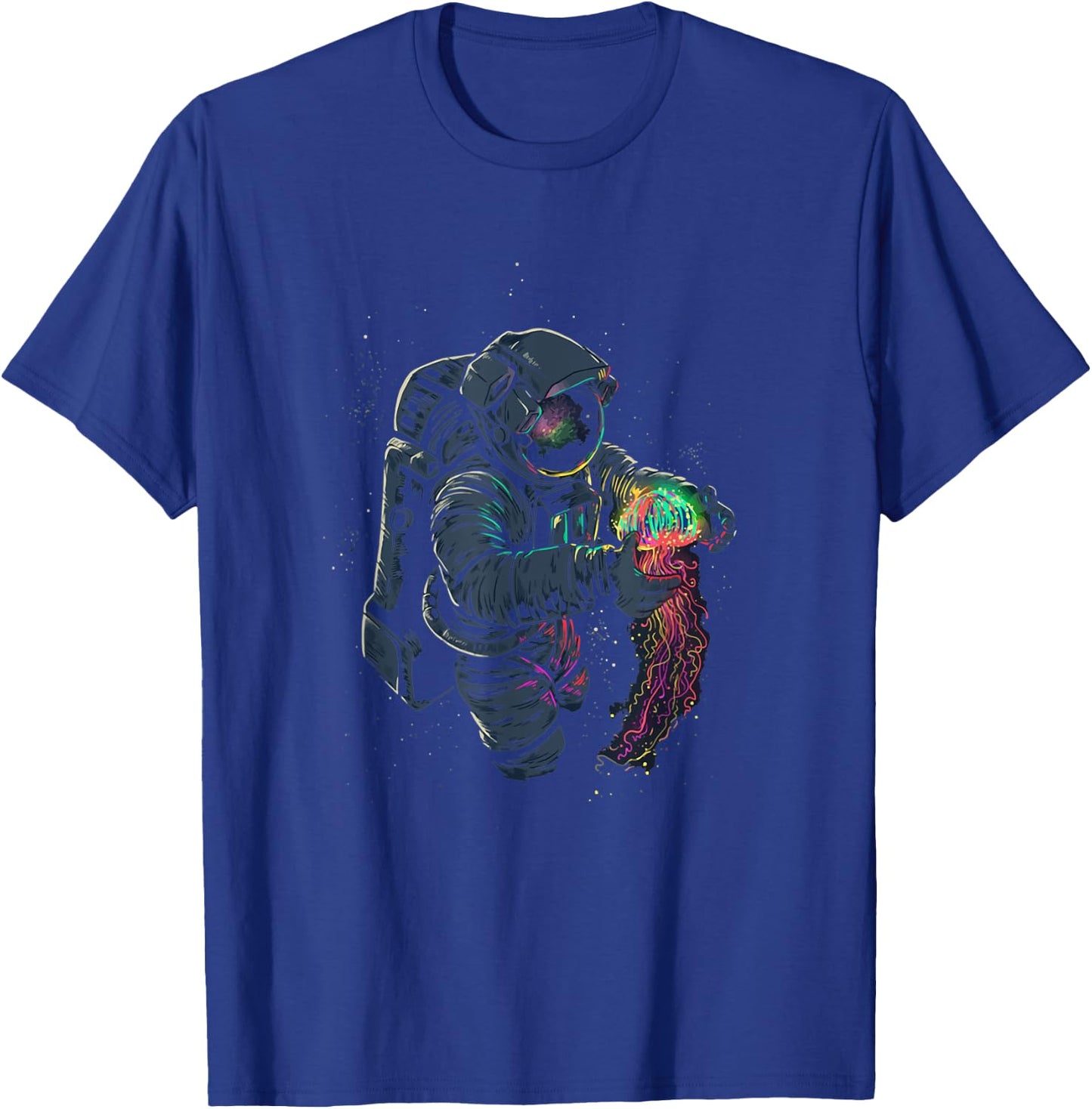Astronaut jellyfish space universe galaxy moon T-Shirt - T-Shirt | Royal
