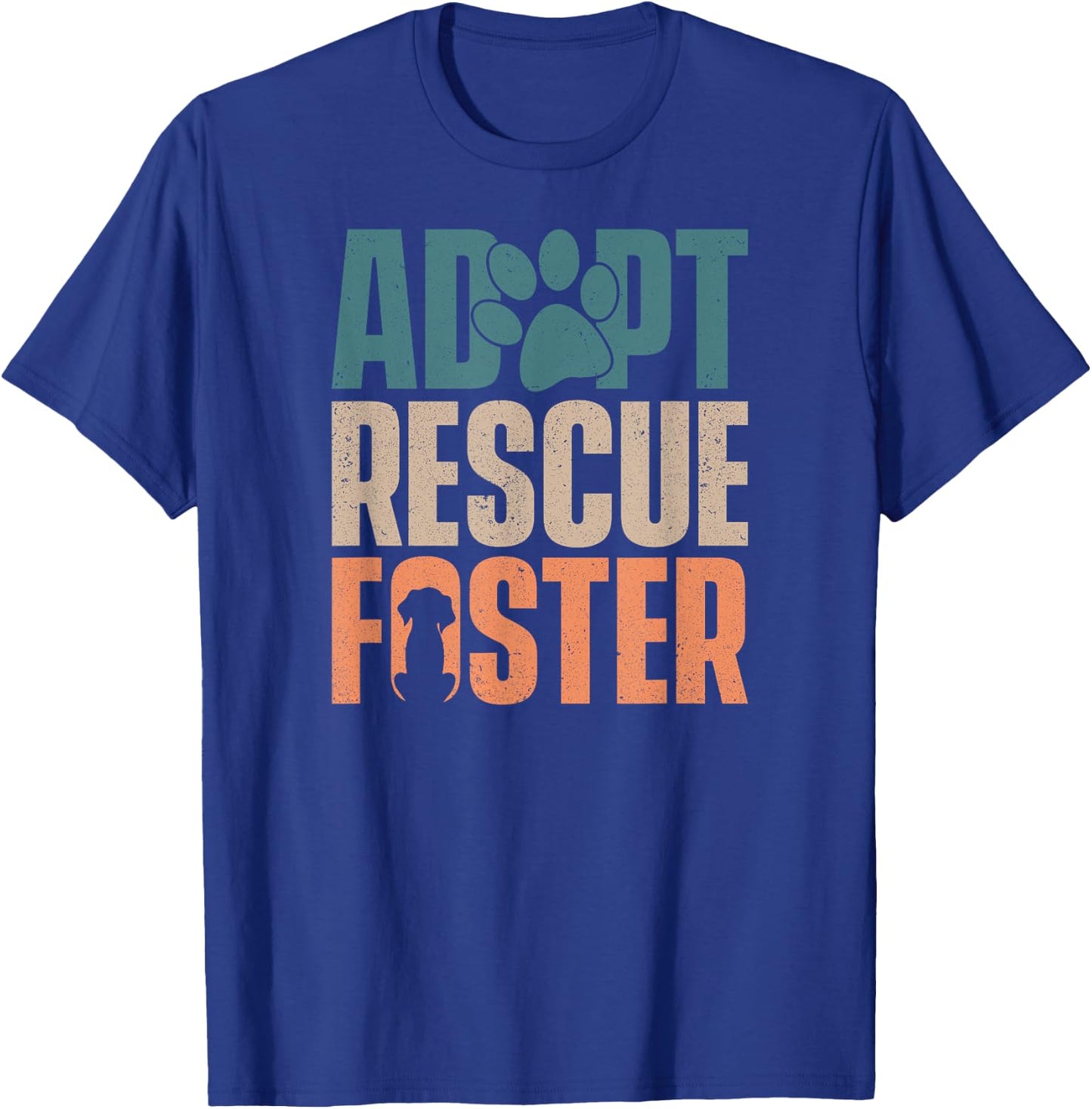 Cute Dog Adoption Rescue - Adopt Rescue Foster Women Girls Kids T-Shirt - T-Shirt | Royal